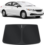 TINGLU Sun Shade for Honda Civic 2012-2015 Accessories Windshield Sun Shade Window Shade UV Rays Protection Sun Visor Cover with Steering Wheel Sunshade Storage Bag