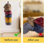 3 Pcs Hat Rack for Baseball Caps, Wall Mounted Wooden Hat Storage Organizer Hanger, Wall Vertical Hat Holder Caps Display Rac