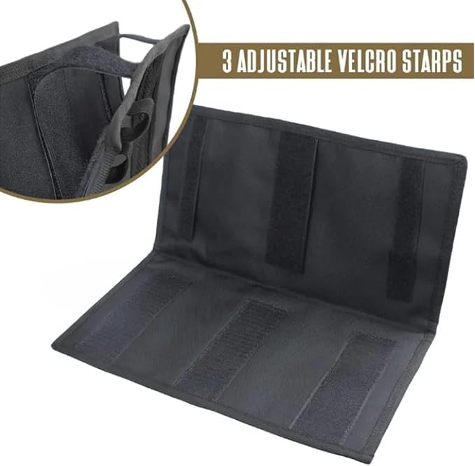 Large Molle Visor Organizer, Tactical Visor Organizer, Car Sun Visor Organizer Truck Accessories for Men, Tactical Gear for Men (Black)