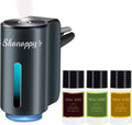 Smart Car Air Freshener Diffuser,Car Aroma Diffuser Air Freshener Spray Automatic with 6PCS Cologne Aromatherapy Oil (Grey 3P