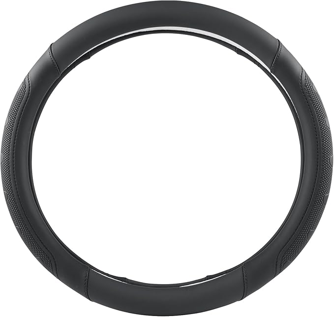 GIANT PANDA Car Steering Wheel Cover for Ford - F150 F250 F350 Expedition, (15.5-16 inches - Black)