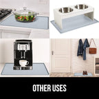 GORILLA GRIP Waterproof Silicone Under Sink Mat with Raised Lip for Kitchen and Bathroom, 46 x 22 in, Cabinet Shelf Liner Sta