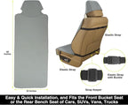 Waterproof Neoprene Car Seat Cover, Sweatproof Non-Slip Seat Protector, Universal Fit for Front Bucket or Rear Bench Seat of 