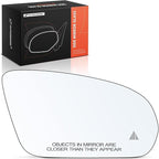 A-Premium Right Passenger Side Heated Mirror Glass with Backing Plate - Compatible with Mercedes-Benz C300, C400, C43 AMG, C450 AMG, C63 AMG - Exterior Side View Convex Mirror w/Blind Spot Detection