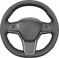MEWANT Hand Stitched Steering Wheel Cover for Tesla Model 3 2017-2023 / Model Y 2020-2023 Accessories