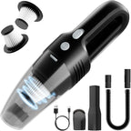 Handheld Vacuum Cordless Car Vacuum Cleaner 11000PA High Power Portable 1.4lbs Lightweight Rechargeable with 2 Filter Multi-N