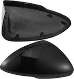 1pcs Passenger Side Mirror Cover Compatible with Chevrolet Cruze 2017 2018 2019, Black Mirror Cap Replacement for Right Side, Exterior Rearview Mirror Trim