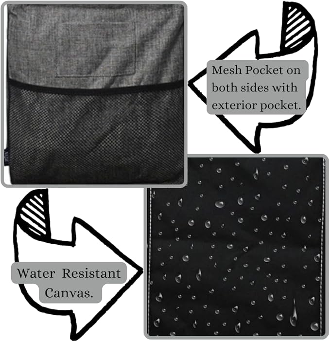 NGIL Extra Large Utility Tote Reusable Grocery Bag Oversized Collapsible for Groceries, Storage, Picnic, Beach (Solid Black-black)