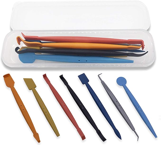 Vehicle Vinyl Wrap Tool Kit,7 Miniature squeegees with Magnets, Suitable for car Vinyl Wrapping Contours and car Window Film