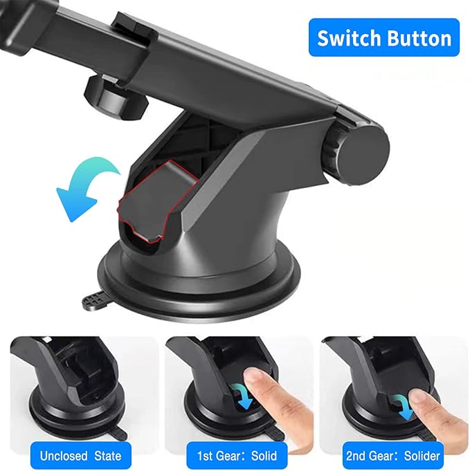 Suction Cup Mount for Car Stereo Dash Cam Mount Holder Easy to Install and Use About 8" Length