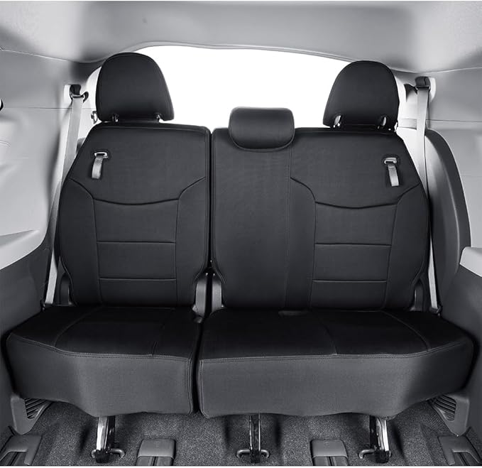 EKR Sienna Seat Covers for 2021 2022 2023 2024 2025 2026 Toyota Sienna LE, XLE,8 Seats,2nd Row 4/2/4 Split,Waterproof Seat Co