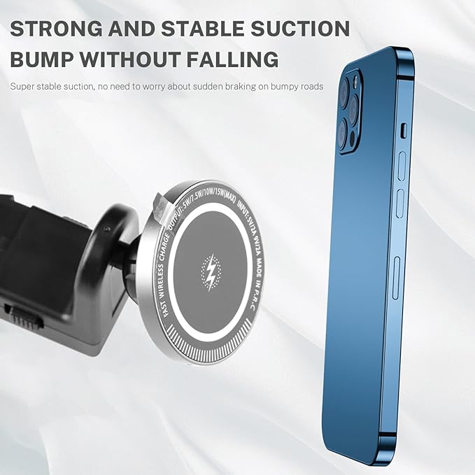KUNGKIC for Car Headrest Tablet Holder for BMW X3 X5 X6 I20 G05 G06 G45 G60 G61 G70 Adjustable Tablet Car Mount for Back Seat Road Trip Essentials Black (Wireless Charging Pad with Light)