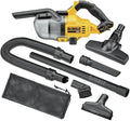 DEWALT 20V Handheld Vacuum Cordless, Car Vacuum with HEPA Filter, 6 Attachments and LED Light, High Performance Dry Only Smal