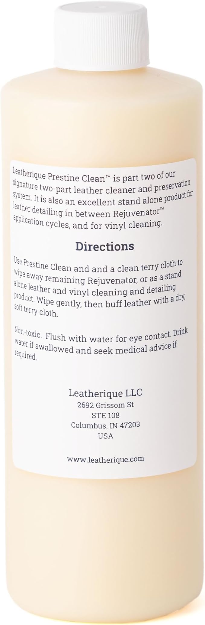 Leatherique Leather Care & Preservation Set - 16 oz | Leatherique Rejuvenator Oil & Prestine Clean 2-Step System | Softens, C