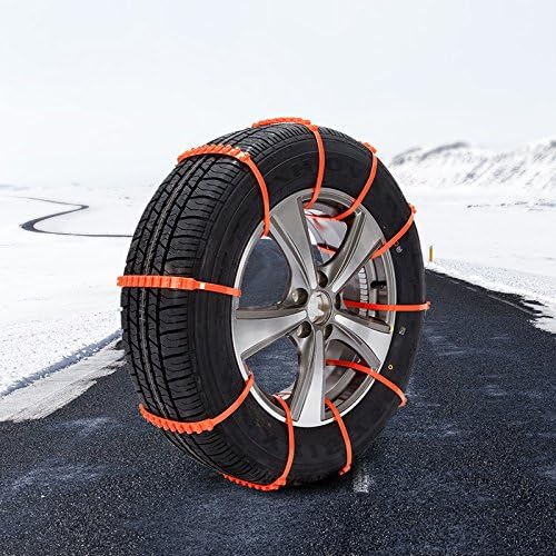 10PCS Reusable Universal Anti Skid Tire Chains for Cars and SUVs Easy Install Durable Safety Winter Gear
