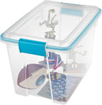 Sterilite 24-Pack Gasket Box, Weather-Resistant Storage Bins with Latching Lids, 20 Quart - Heavy-Duty Organizing Containers 