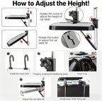 AutoChoice Foldable Car Seat Back Portable Tray with Phone Mount for Food Dining Drink and Laptop, Hanging Car Steering Wheel Tray(Upgrade)
