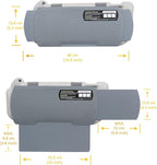 Car Visor Extender TFY Anti-Glare Sun Visor Extender Windshield and Side Window Sunshade and UV Rays Blocker (1 Piece) (Gray)