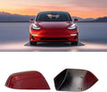 Compatible with Tesla Model 3 Side Mirror Cover Replacement 2017 2018 2019 2020 2021 2022 2023 2024 2025,Right Side Rearview Mirror Cover Cap for Model 3 Accessories(red)