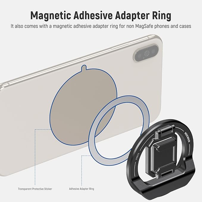 NEEWER Foldable Continuity Camera Mount with Cold Shoe for MagSafe iPhone 15 Pro Max 14 13 12 MacBook Air 13" M1, MacBook Air 2018-2020, MacBook Pro 13" M1/M2, MacBook Pro 13" 2017-2020, PA031