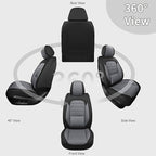 Car Seat Covers Front Seats, 2Pcs Universal Faux Leather Front Seat Covers for Cars, Waterproof Automotive Seat Covers Breath