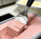 Heavy Duty Flat Ice Cream Spade Scoop with Serrated Edge Easy Carves Through n Scrape the Hardest Of Ice Creams| Sorbet n Gel