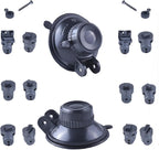 [2 Packs] Vykyntow Suction Cup Dash Cam Mount Holder with 6pcs 360 Rotating Joints for Apeman Ssontong Biuone iZEEKER HaHoco and Most Other Car Dash Cameras