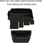 2PCS Center Console Dash Storage Tray and Armrest Secondary Storage Box Compatible with Ford Bronco Sport CX430 2021 2022 2023 2024 Center Console Organizer Insert Accessories