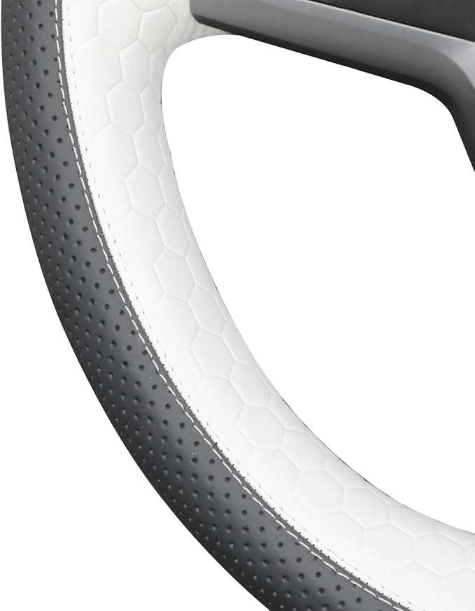 MEWANT Hand Stitched Steering Wheel Cover for Tesla Model 3 2017-2023 / Model Y 2020-2023 Accessories