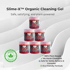 STUPID Technologies Slime-X (New) – Re-Engineered Car Cleaning Gel 4-Pack (640g) – Detailing Putty for Interior Cleaning – Li