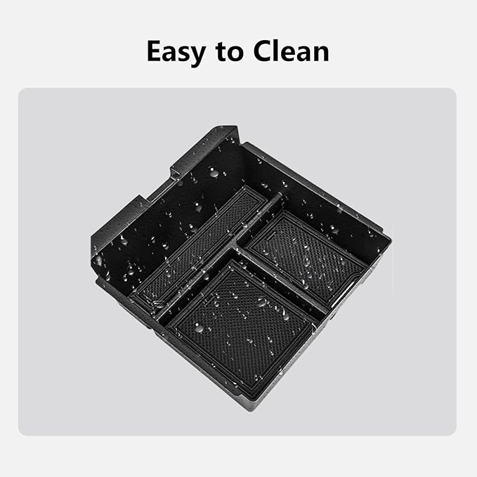 3 Piece Center Console Organizer Tray for Tesla Model 3 Highland 2024 2025 Model Y Juniper 2025 Armrest Storage Box Tesla Interior Accessories