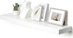 48 Inch White Floating Shelf | 12 Inch Deep Floating Shelves Set of 1 | 48" D x 12" D Rustic Wood Shelves for Wall | Deep Whi