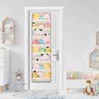 SLEEPING LAMB Over The Door Shoe Organizer for Closet with Large Deep Pockets, Narrow Shoe Rack for Door Hanging Boots Storag