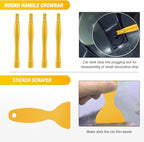 GOOACC 102Pcs Trim Removal Tool, Auto Push Pin Nylon Bumper Retainer Clip Set Fastener Terminal Remover Tool Round Handle Cro