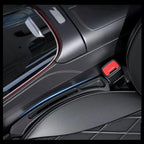 2-Pack Car Seat Gap Filler, Universal Car Seat Gap Filler Organizer, Seat Gap Plug, Multifunctional Seat Side Gap Filler with Organizer & Hook Function Seat & Console (Red)