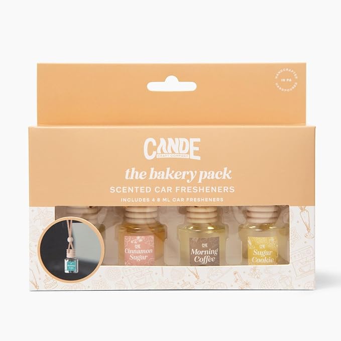 CE Craft Hanging Car Air Freshener – Fragrance Oil Diffuser with Essential Oils – Long-Lasting Aromatherapy Scents for Automo