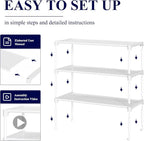 Kitsure Shoe Rack - Non-Woven Shoe Rack Shelf, Shoe Organizer for Closet, Entryway, Garage & Corridor, Stackable Shoe Shelves