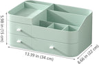 MIUOPUR Makeup Organizer for Vanity, Large Capacity Desk Organizer with Drawers for Cosmetics, Lipsticks, Jewelry, Nail Care,
