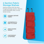 YNR Over Door Storage with 4 Pockets Strong and Durable, Hanging Wardrobe Storage Organiser Practical and Spacious, Hanging S