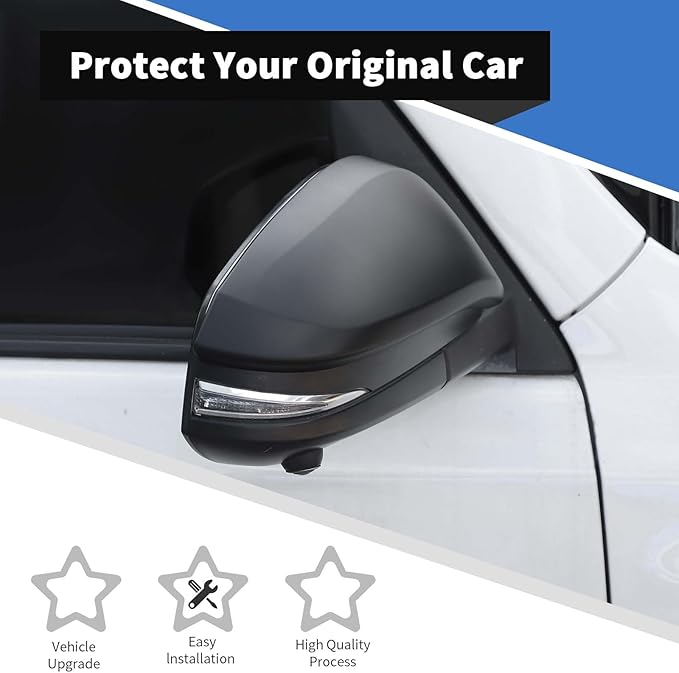 Voodonala for Toyota 4Runner 2017-2023 Side Rearview Mirror Cover Compatible with Toyota 4Runner 2017-2023 (Matte Black)