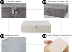 iwill CREATE PRO Pack of 2, Collapsible Rigid Storage Baskets for Underbed Organizer, Good for Clothing, Shoes, Bedding in Wa