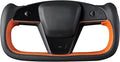MEWANT Steering Wheel Cover for Yoke Style Steering Wheel for Tesla Model S 2021-2023 / Model X 2021-2023 Hand-Stitched Steering Wrap