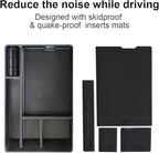 BestEvMod for Ioniq5 Armrest Storage Box Center Console Organizer Tray Interior Accessories with Rubber Black Trim Compatible with Hyundai Ioniq 5 2022-2026 Accessories(V1)