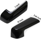 Moonlinks Compatible with 2019-2025 Chevy Silverado 1500 GMC Sierra 1500 Side Mirror Cover,Glossy Black LH & RH Side Door Exterior Rearview Mirror Cap Trim for Silverado 1500(1 Pair）