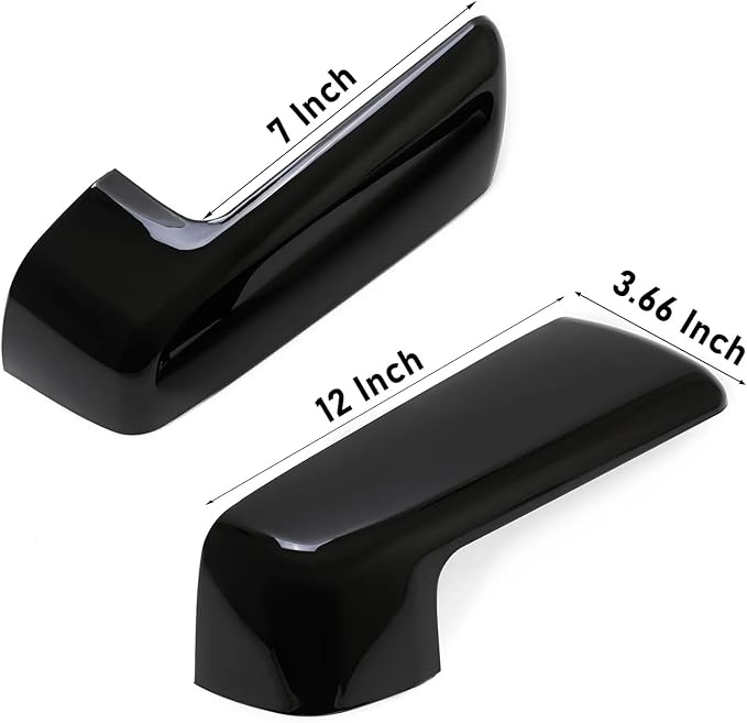 Moonlinks Compatible with 2019-2025 Chevy Silverado 1500 GMC Sierra 1500 Side Mirror Cover,Glossy Black LH & RH Side Door Exterior Rearview Mirror Cap Trim for Silverado 1500(1 Pair）