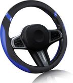 Cxtiy Universal 15.5-16 Inch Steering Wheel Cover – Non-Slip Microfiber Leather, Easy Install, Thickened Grip, All-Season Com