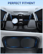 8PCS Window Shades for Kia Sportage 2023-2025 Accessories – Full Coverage Sun Shade for Side Windows, Rear Triangular & Windshield – UV Protection & Privacy for Camping, Napping, Relaxing