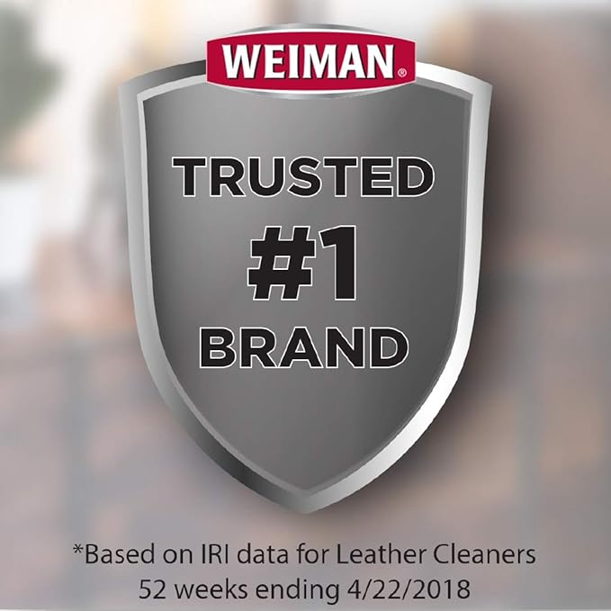 Weiman 3 in 1 Deep Leather Conditioner Cream (Microfiber Cloth) - Restores Leather Surfaces - Use on Leather Furniture, Car S