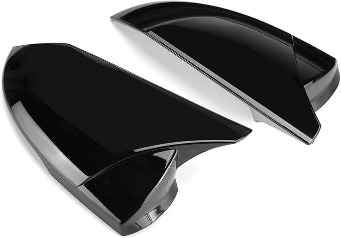 Rear View Mirror Cover Caps Door Side Fit for Hyundai Elantra 2021-2024 Ox Horn Glossy Black