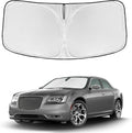 for Chrysler 300 300C 2011-2023 2024 2025 Windshield Sun Shade - 4 Layers Car Sunshades for Front Windows Shade Cover Custom Fit 300 300C 250T Retractable Shade Blocks UV Rays Car Accessories
